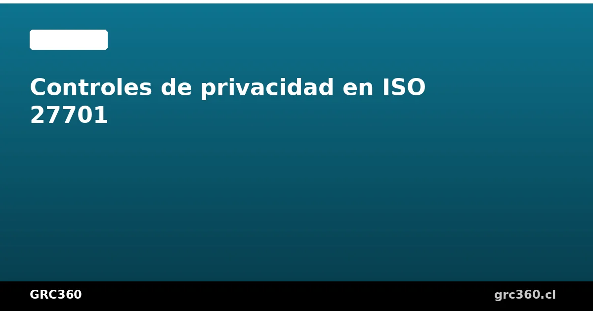 Diagrama de controles de privacidad en los Anexos A y B de ISO 27701