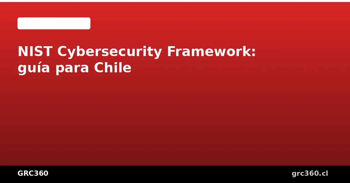 Diagrama de las 5 funciones del NIST Cybersecurity Framework